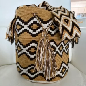 Wayuu Mochila Backpack Hand Woven Cotton Handbag for Sale