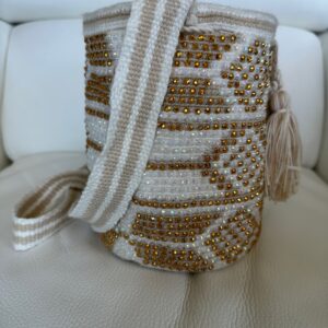 Wayuu Mochila Crossbody Bags, Rhinestone Studded Online